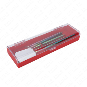 Pinces à épiler professionnelles en acier inoxydable de qualité supérieure avec miroir et pointe fine pour le pose d'extensions de cils - Product Image 4