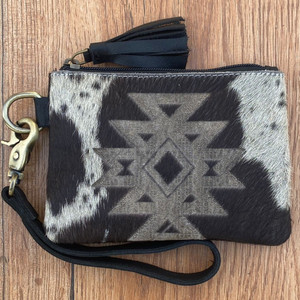 กระเป๋าหนังวัวแบบมีซิปสำหรับผู้หญิงใหม่กระเป๋าหนังแท้หรูหราใส่โทรศัพท์มือถือกระเป๋าสตางค์ยาวแบบตะวันตกหนัง - Product Image 5