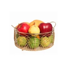 Panier de Comptoir à 2 Niveaux en Métal Noir de Luxe avec Crochets Suspendus, Organisateur Stable pour Fruits, Snacks et Cosmétiques - Product Image 4