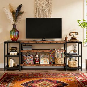 Industrial <b>Design</b> <b>TV</b> Stand with Unique Storage Rack Display Stand - Product Image 1