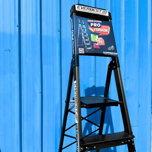 Aluminium <b>Step</b> Ladder 6–7 <b>Steps</b> Lightweight Folding Ladder Supplier - Product Image 4