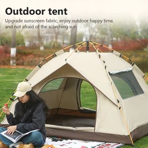Tenda da Campeggio Istantanea per 2 Persone con Veranda Zanzariera, Tenda Familiare Portatile per Escursioni e Viaggi all'Aperto - Product Image 5
