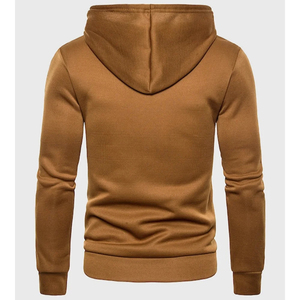 Sudadera con Capucha Personalizada para Hombre, Diseño con Cremallera de Color Sólido, Corte Ajustado, Informal, de Forro Polar, para Otoño, Manga Larga, de Algodón Tejido - Product Image 2