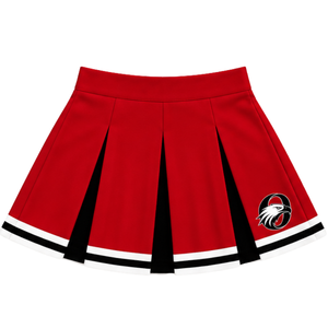 Falda Plisada Roja Brillante para Animadoras, Uniforme Deportivo para Mujeres y Niñas, para Equipo de Baile, Práctica, Entrenamiento, Competencia - Product Image 1