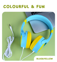 Fournisseur d'usine, limiteur de volume sécurisé 85dB casque stéréo 3.5mm casque réglable enfants casque filaire pour enfants/adolescents/garçon