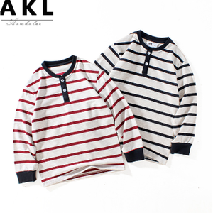 T-shirt décontracté coréen OZKIZ pour enfants, col polo en tissu tricoté, 6-9 ans, vente en gros, mode enfantine printemps/automne - Product Image 1