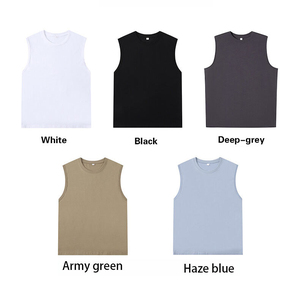 Wholesale Supplier Factory Direct Custom Tank <b>Top</b> Cotton Sleeveless Sports Gym Vest OEM ODM Wholesale Manufacturer - Product Image 4