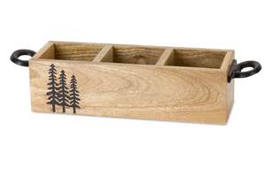 Nuevo Cesto Cuadrado de Madera Ecológico y Duradero para Cubiertos y Vajilla, Ideal para Restaurantes y Hoteles - Caddy Craftera Exporta - Product Image 4