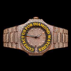 Montre-bracelet de luxe personnalisée pour homme, style Hip Hop, entièrement sertie de diamants Moissanite, boîtier carré, tendance et élégante - Product Image 1