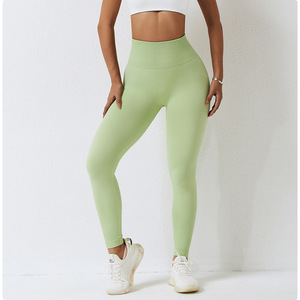 Women Mid Waist Knitted Cotton/Bamboo Breathable Lightweight Vintage Style Fitness Leggings-Reasonable Price Made in Pakistan - Product Image 3