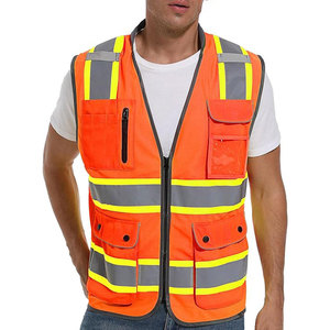 Custom Logo Safety Vest Led Reflective Light <b>Belt</b> Personal Security Construction <b>Work</b> Safety Vest for Men men's safety jacket - Product Image 5