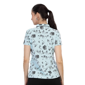 เสื้อโปโลพิมพ์ลายผู้หญิงคุณภาพพรีเมียม ไซส์พลัส ทรงสวยทันสมัย แขนสั้น ทรงเข้ารูป สวมใส่สบาย - Product Image 4