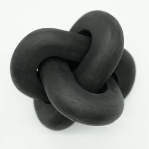 Cadena Decorativa de Madera Negra de 3 Eslabones Tallada a Mano, Modelo D0100H50NQX, para Estantería, Mesa de Centro, Decoración Elegante para Fiestas - Product Image 6