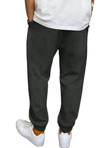 Men's Cotton-Polyester Blend Embroidered <b>Trousers</b> with Elastic Waist Breathable & Quick Dry Lightweight <b>Vintage</b> Design for Work - Product Image 4