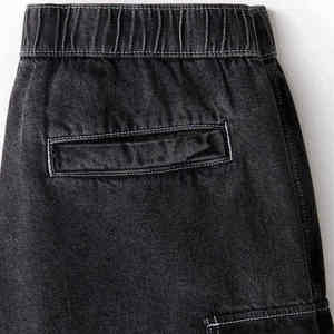 Shorts en jean décontractés pour hommes, coupe ample, couleur unie, très demandés, séchage rapide, style streetwear - Product Image 6