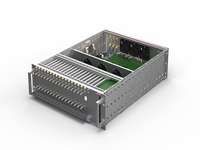 RDEKONO Boîtier d'amplificateur de puissance en aluminium 3U 1U-4U Schroff personnalisé, équipement modulaire Eurorack, câbles audio patch