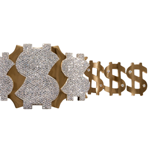 Ceinture de championnat personnalisable en diamant, design scintillant de qualité supérieure, trophée haut de gamme - Product Image 6