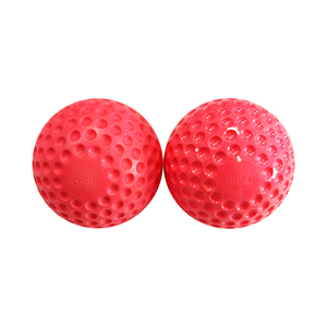 Balle de cricket rose mate de 9 pouces pour l'entraînement féminin, balles de machine à lancer de cricket, balle de cricket en EVA rouge à fossettes - Product Image 4