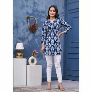 Vente chaude Robes imprimées écologiques en coton 100% tendance légères Tuniques ethniques pour femmes Toutes saisons - Product Image 2