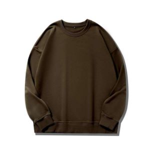 Sudadera Vintage de Alta Gama con Efecto Desgastado, Unisex, Manga Raglán, Bordada, Color Sólido, para Uso Casual Transfronterizo - Product Image 2