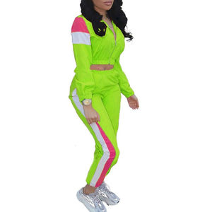 Conjunto Deportivo de Invierno para Mujer, 2 Piezas, Chaqueta Ligera con Cremallera y Pantalones Cortos Estampados - Product Image 5