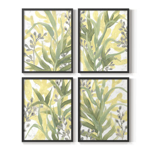 Ensemble de 4 impressions nautiques côtières Fresque d'herbe de mer encadrée Art mural une belle collection pour la décoration intérieure - Product Image 6