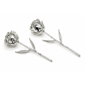 Rose naturelle de luxe, véritable, trempée dans du platine pur, plaquée or 24 carats, avec certificat, coffret cadeau pour la Saint-Valentin - Product Image 2