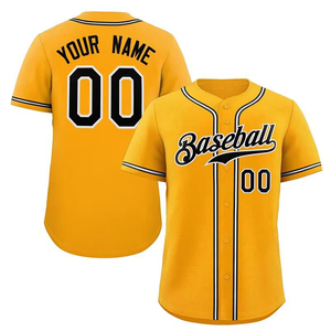 High Performance 100% Polyester Baseball Jersey Breathable Quick Dry Custom Printed Logo Uniform With Pockets - Product Image 3