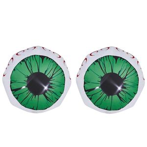 Lot de 2 grandes décorations gonflables d'Halloween de 3 pieds avec yeux lumineux verts pour jardin, ensemble gonflable d'Halloween - Product Image 1