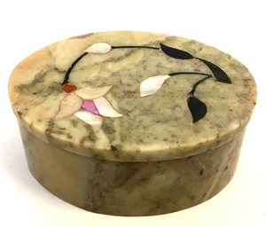 กล่องใส่เครื่องประดับหินอ่อน กล่องใส่เครื่องประดับสไตล์ดั้งเดิม ของตกแต่งโต๊ะ กล่องใส่นาฬิกา กล่องโชว์สินค้า ขายดีที่สุด - Product Image 1