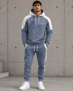 VIBE CRAFT Survêtement Homme Noir et Rouge en Polyester/Coton Léger à Séchage Rapide avec Capuche, Longueur Intégrale, Style Streetwear Respirant - Product Image 6