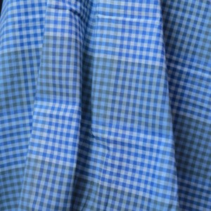 Chemises pour filles et garçons de haute qualité, 100% coton Khadi bio, tissées à la main, écologiques, bleu à carreaux, 60 GSM, légères, respirantes et à séchage rapide - Product Image 3
