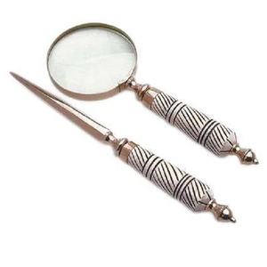 Artisanat indien bonne qualité look antique loupe gros oeil verre nouveau Design 2025 Bronze couleur métal Vintage Design - Product Image 5