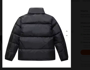 AQTQ Wholesale <b>Warm</b> Fashion <b>Waterproof</b> Cotton Filled Hooded Winter Bubble Custom Logo Puffer <b>Jacket</b> for Men - Product Image 4