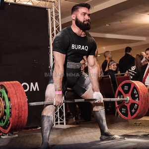 Ceinture de soutien pour la musculation, entraînement en salle de sport, logo personnalisé, couleur, caoutchouc naturel, PVC, imperméable, coupe-vent, BURAQ MMA SPORTS - Product Image 2