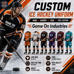 With Own Logo Highest Quality OEM ODM Service Premium With Private Lable Custom Ice Hockey Uniform Set Team Jersey Pants - Product Image 5