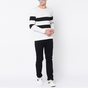 Camiseta de manga larga de algodón para hombre, corte regular, suave y cómoda, ropa informal, tejido ligero y transpirable, cuello redondo, elegante. - Product Image 2