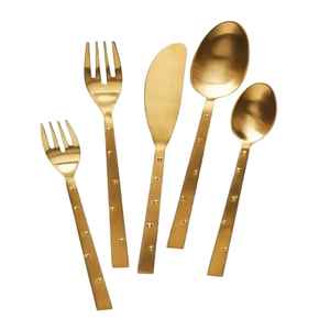 Cuillère de service en acier inoxydable au design luxueux, résistante au lave-vaisselle, pour la cuisine et la maison, qualité export, vente en gros - Product Image 1