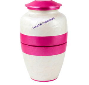 Urne funéraire décorative en aluminium noir de haute qualité pour cendres d'adultes, grand vase commémoratif en métal pour enterrement - Product Image 2