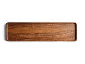Bandeja de Servir Ovalada de Madera Ecológica, Color Sólido, Diseño Moderno Minimalista, Plato de Exhibición Duradero para Decoración del Hogar - Product Image 4