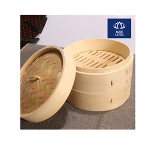 Expédition rapide, sûr, propre, écologique, cuiseur vapeur en bambou, ustensiles de cuisine en bois pur, idéal pour la cuisson à la vapeur et les dim sum, prix direct. - Product Image 1