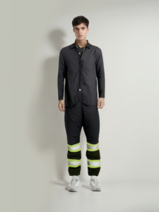 Heavy duty workwear pants for men with reinforced <b>knees</b> and utility pockets for construction and industrial use - Product Image 6