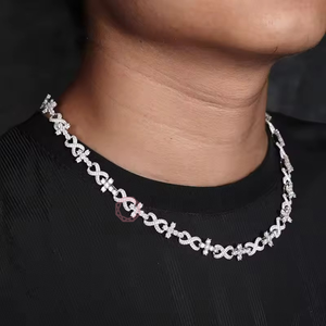 Hot Sale Classic Cross <b>Infinity</b> Necklace Hip Hop Fine Jewelry & Pendants Necklace Zircon Charm Fashion Streetwear Gift Wholesale - Product Image 3