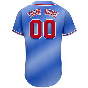 Camiseta de Béisbol Personalizada con Logotipo, Sublimación de Alta Calidad, Tallas Grandes, Precios Económicos, Cierre de Botones, Conjunto Juvenil Unisex, Uniforme Oversize - Product Image 4