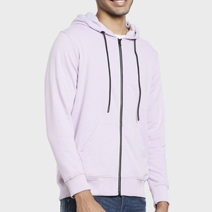 เสื้อฮู้ดซิปผู้ชายคุณภาพสูงสำหรับฤดูใบไม้ร่วง  โลโก้และสีตามสั่ง ผ้าฝ้าย 100% ระบายอากาศได้ดี ผ้าฟลีซ บริการ OEM ผลิตในปากีสถาน - Product Image 4