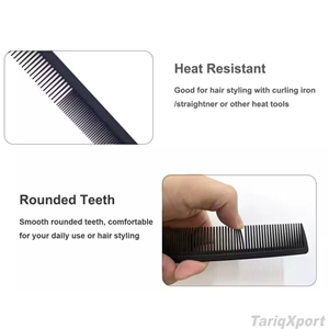 Peine Antiestático Ecológico para Cabello Liso, Peine de Doble Cara para Estilizar, Uso Profesional en Salón y en Casa para Peluqueros - Product Image 4