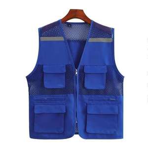 Chaleco de Seguridad Reflectante de Alta Visibilidad Unisex, Malla de Poliéster Transpirable, Múltiples Bolsillos, Detección de Agujas, Ropa de Trabajo, Transferencia de Calor - Product Image 4
