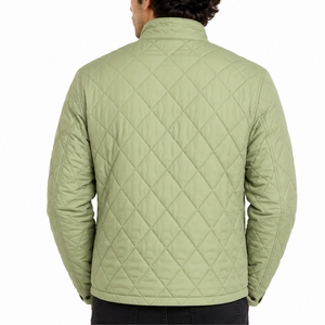 Chaqueta Acolchada con Costuras de Diamante para Hombre, Chaqueta Informal para el Día a Día, Chaqueta Acolchada con Cierre, Chaqueta Informal Acolchada - Product Image 2