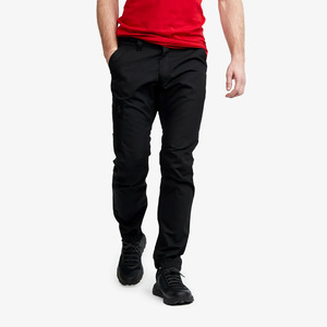 Men's <b>Black</b> Quick Dry Pants Slim Fit Zip Fly Water Resistant Outdoor Hiking <b>Trousers</b> With Pockets All Seasons Wear - Product Image 1