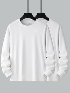 เสื้อฮู้ดดี้คุณภาพสูงสำหรับผู้ชาย สีขาว ไซส์ใหญ่ แบบสวมหัว แขนยาว สไตล์สตรีทแวร์ สำหรับเด็กผู้ชาย - Product Image 6